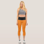 NIEDLICH! Hochgebrannte Capris - Orange und Schwar<br><div class="desc">NIEDLICH! Hoch gewaiste Capris - Orange & Schwarzes Halloween? Mehr dazu und personalisierte Produkte: zazzle.com/store/evreething</div>