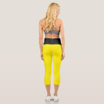 NIEDLICH! Hochwaiste Capris - Gelb/Schwarz<br><div class="desc">NIEDLICH! High Waisted Capris - Gelb/Schwarz Mehr wie diese und personalisierte Produkte: zazzle.com/store/evreething</div>