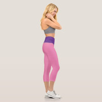 NIEDLICH! Hochwaiste Capris - rosa und Lila