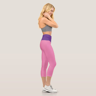 NIEDLICH! Hochwaiste Capris - rosa und Lila