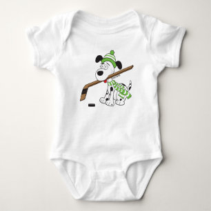 Niedlich Hockey Dog Säugling Bodysuit Baby Strampler