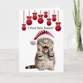 Niedlich Holiday Cat Christmas Weihnachten Weihnac Karte