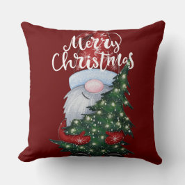 Niedlich Holiday Gnome Weihnachtsbaum Kissen