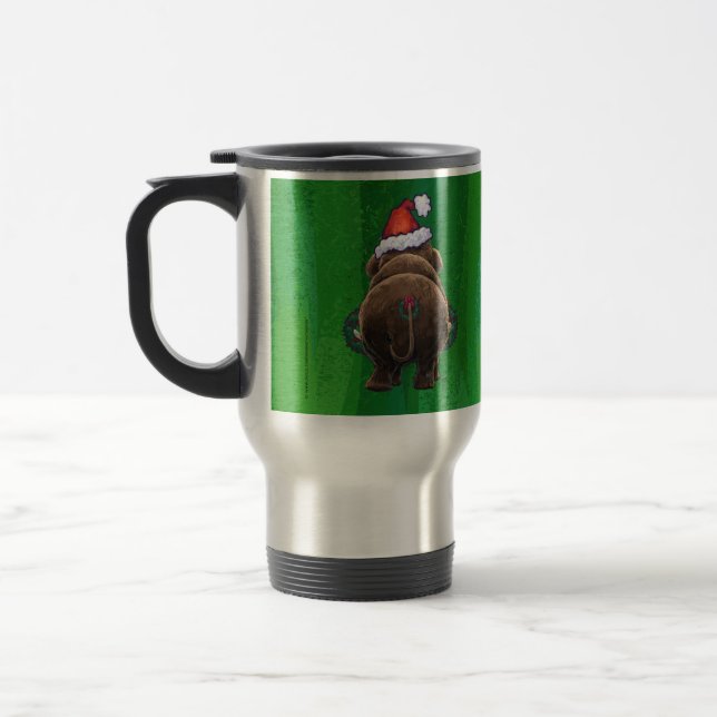 Niedlich Holiday Mastodon Travel Mug Reisebecher (Links)