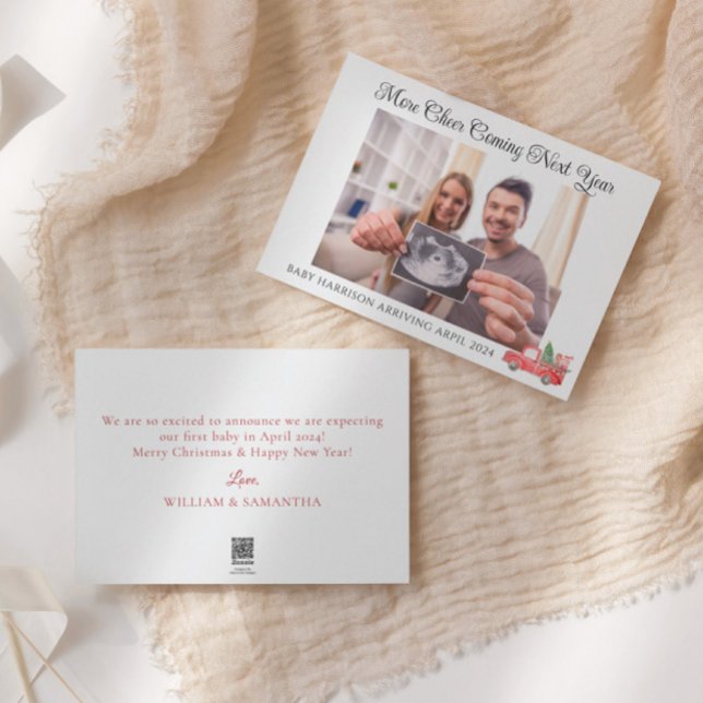 Niedlich Holiday Pregnancy Foto Ankündigung (Von Creator hochgeladen)