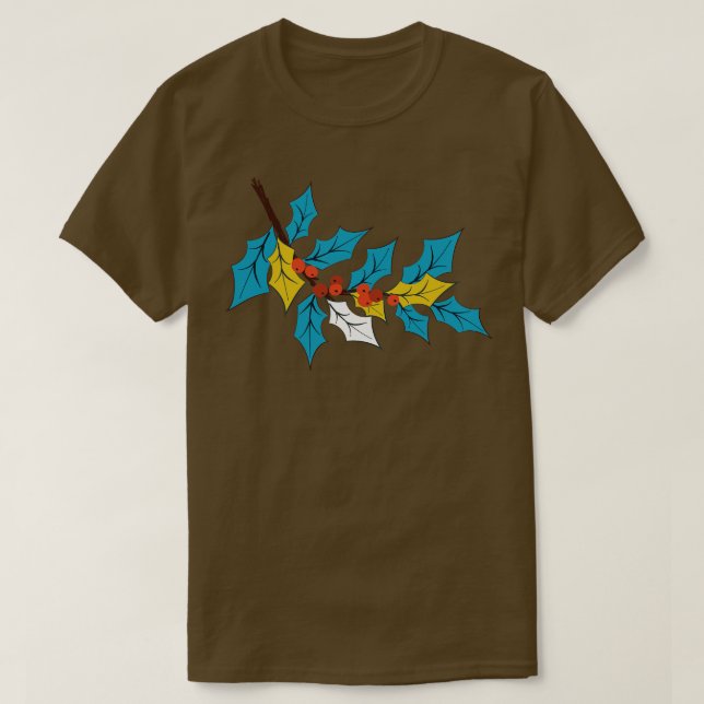 Niedlich-Holly-Zweig T-Shirt (Design vorne)