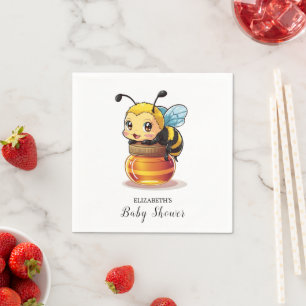 Niedlich Honey Bee Baby Dusche Serviette