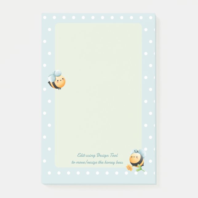 Niedlich Honey Bee Kids Post-it Klebezettel (Vorderseite)