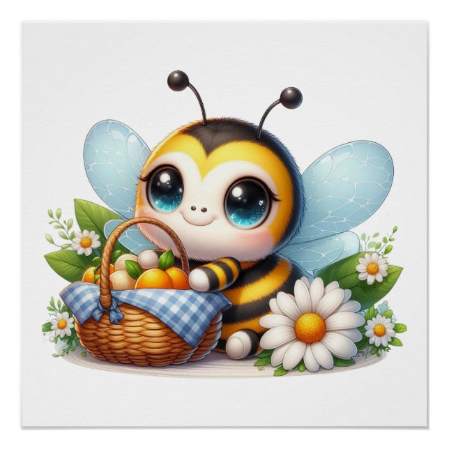 Niedlich Honey Bee Poster (Vorderseite)