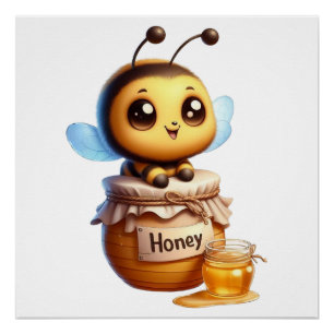 Niedlich Honey Bee Poster