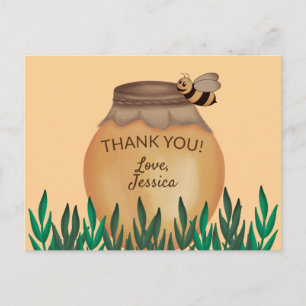 Niedlich Honeypot und Bumblebee Baby Dusche Vielen Postkarte