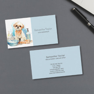 Niedlich Hund Groomer Salon Wellness-Center Visitenkarte