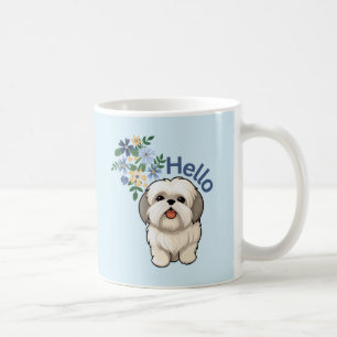 Niedlich Hund Hallo Tasse