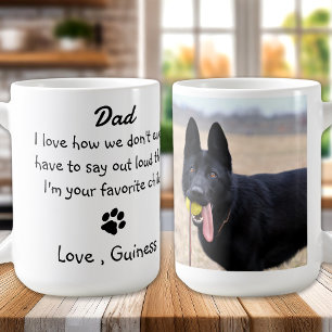 Niedlich Hund-Vater - Hund-Foto-Spaß - Hund-Vater Kaffeetasse