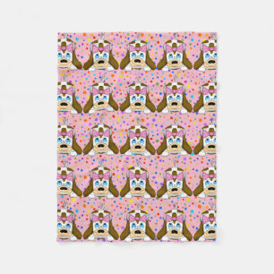 Niedlich Hunde Fleece Blanket