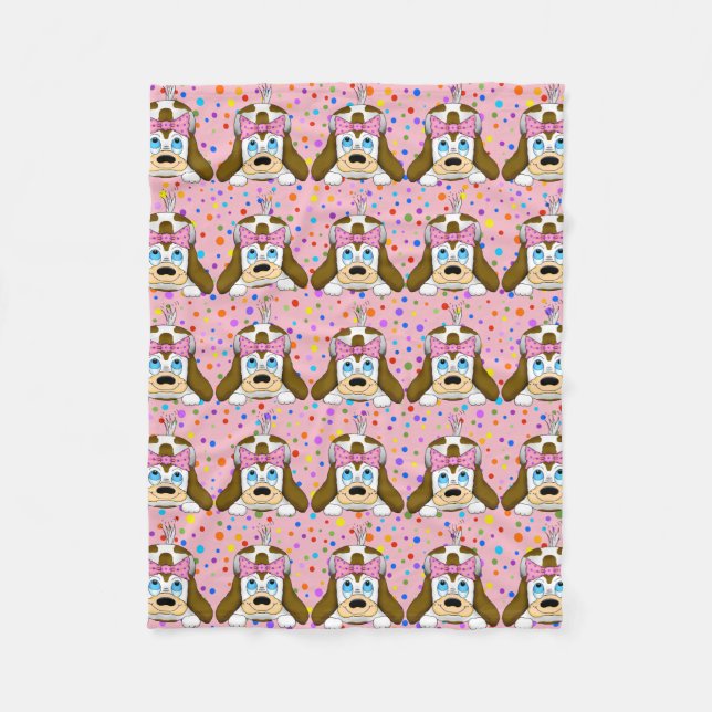 Niedlich Hunde Fleece Blanket (Vorderseite)