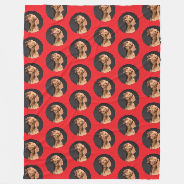 Niedlich Hunde Foto Modernes Fleecedecke (Vorderseite)