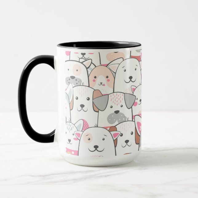 Niedlich Hunde Tasse (Links)