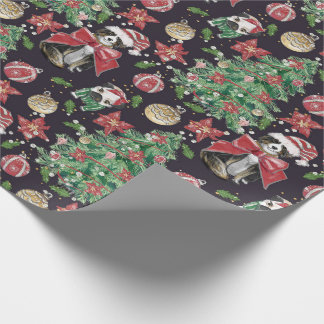 Niedlich Hunde Weihnachtsbuch Geschenkpapier