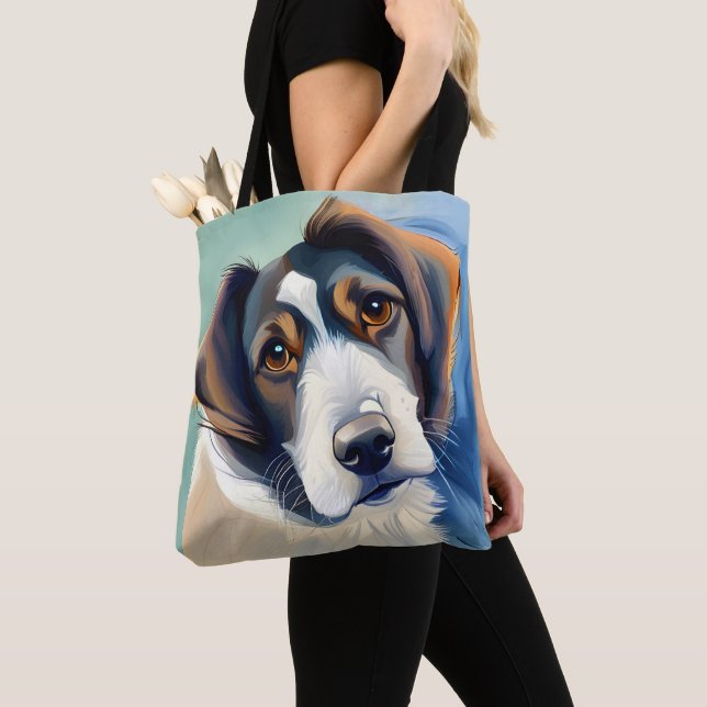 Niedlich Hundeskizze Tasche (Von Nahem)