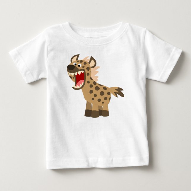 Niedlich Hunger Cartoon Hyena Baby T - Shirt (Vorderseite)