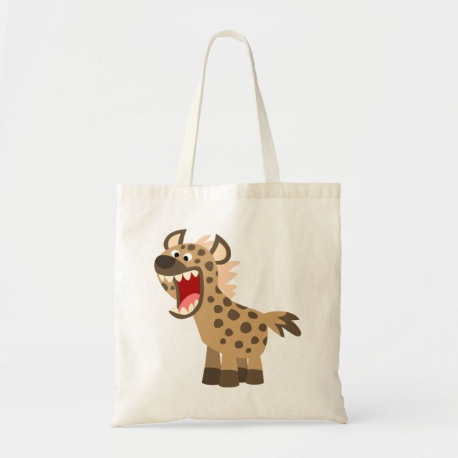 Niedlich Hungerfestungen Cartoon Hyena Tragetasche (Vorne)