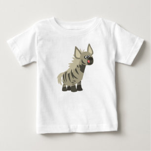 Niedlich Hungriger Cartoon Striped Hyena Baby T -  T-shirt