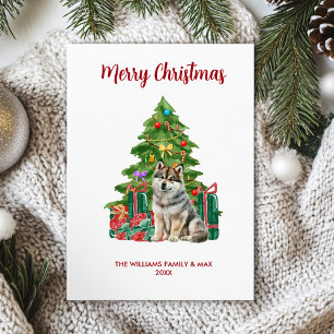 Niedlich Husky Dog - Familie Weihnachten