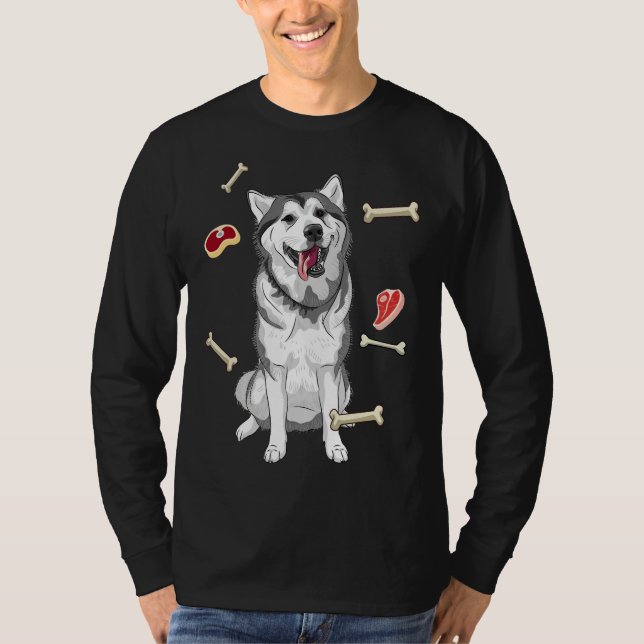 Niedlich Husky T-Shirt (Vorderseite)