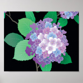 Niedlich Hydrangea Japanischer Blumenfreund Poster