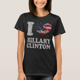 Niedlich I American Flag Hillary Clinton T-Shirt