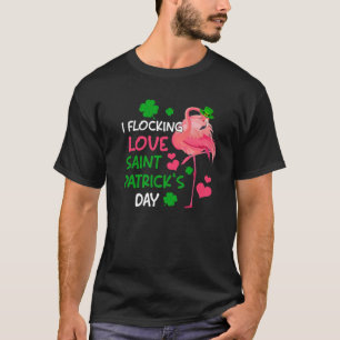 Niedlich I Flocking Liebe Saint Patrick's Day Lepr T-Shirt