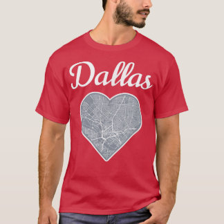Niedlich I Liebe Dallas Street Karte T-Shirt