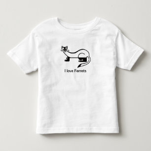 Niedlich I Liebe FERRETS - Kleinkind T - Shirt