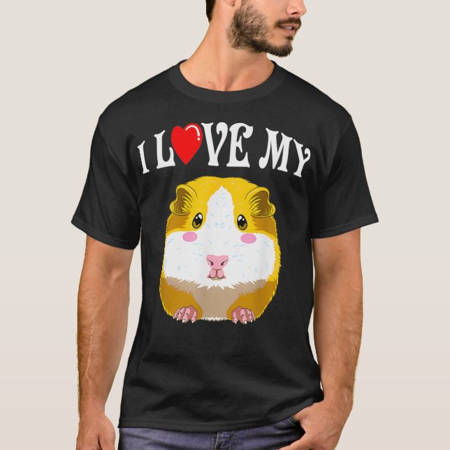Niedlich I Liebe Guinea Schwein _1 T-Shirt (Vorderseite)