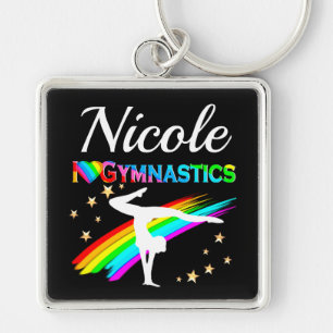 NIEDLICH I LIEBE GYMNASTICS PERSONALISIERTES DESIG SCHLÜSSELANHÄNGER