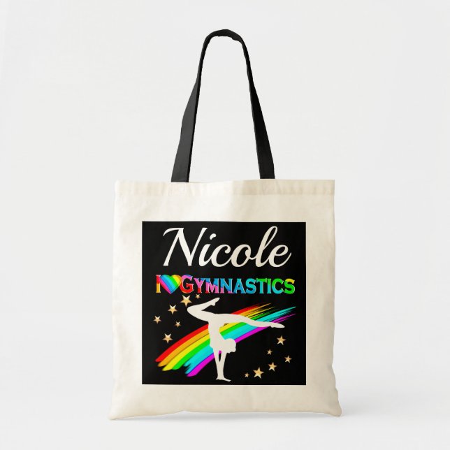 NIEDLICH I LIEBE GYMNASTICS PERSONALISIERTES DESIG TRAGETASCHE (Vorne)
