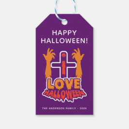 Niedlich I Liebe Halloween-Party Geschenkmarke Geschenkanhänger