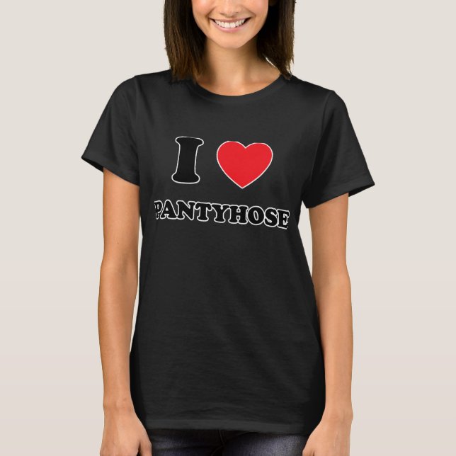 Niedlich I Liebe HerzStrumpfhosen T-Shirt (Vorderseite)