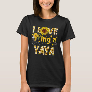 Niedlich I Liebe ist eine Yaya Sonnenblume Mutter T-Shirt