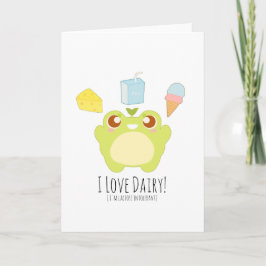 Niedlich I Liebe Leckereien Frosch Karte