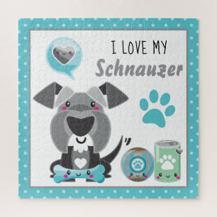 Niedlich I Liebe mein Schnauzer Haustier