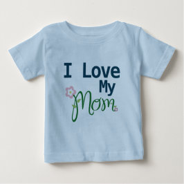 Niedlich I Liebe Meine Mama Baby Boy Blue Baby T - T-shirt