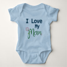 Niedlich I Liebe meine Mama Baby Boy Blue