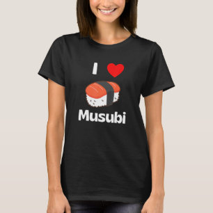 Niedlich I Liebe Musubi T-Shirt Japanisch Hawaii L