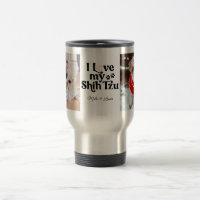 Niedlich I Liebe My Shih Tzu 2 Foto Hund Lover