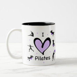Niedlich I Liebe Pilates Zweifarbige Tasse