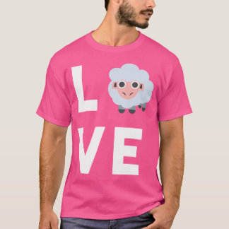 Niedlich I Liebe Sheep Funny Sheover für T-Shirt