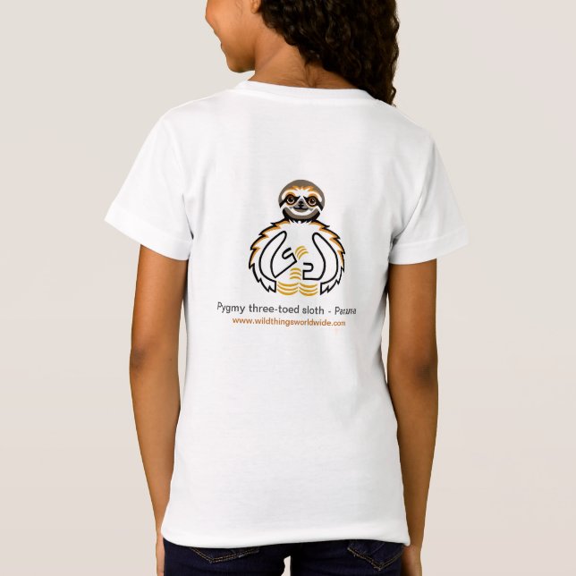 Niedlich I Liebe SLOTHS - Tierfreund - Natur T-Shirt (Rückseite)