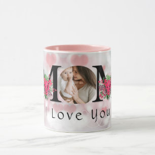 Niedlich I LIEBE YOU MAMA Mother's Day Foto Kaffee Tasse